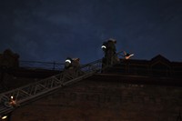 Пожарные г. Петропавловска провели ночное пожарно-тактическое учение в торговом центре«Евразийский»